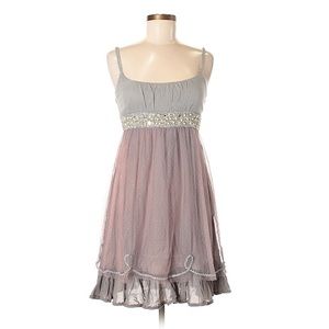 Beautiful Free People Dress Gray & Purple Sparkle